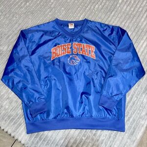Boise State Broncos BSU Windbreaker Pullover 2xL RED OAK Sportswear